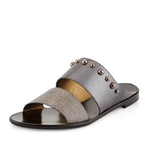 Lanvin Metallic Studded Sandal